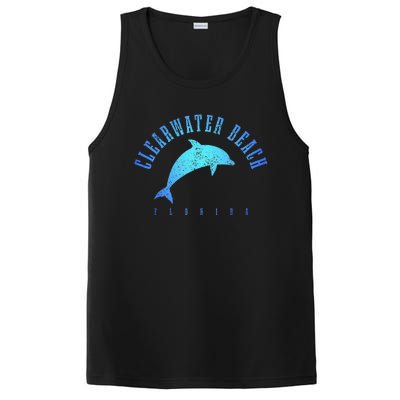 Clearwater Beach Florida FL Dolphin Vacation Souvenir PosiCharge Competitor Tank