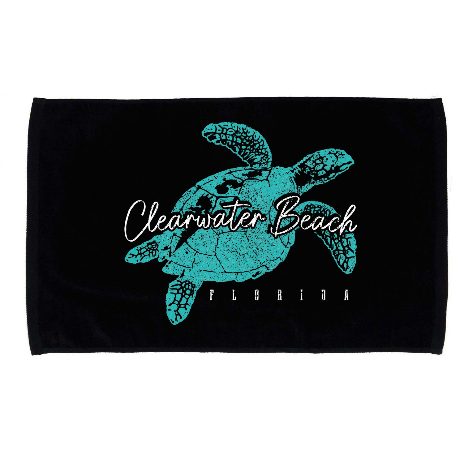Clearwater Beach Florida FL Sea Turtle Scuba Diving Diver Microfiber Hand Towel