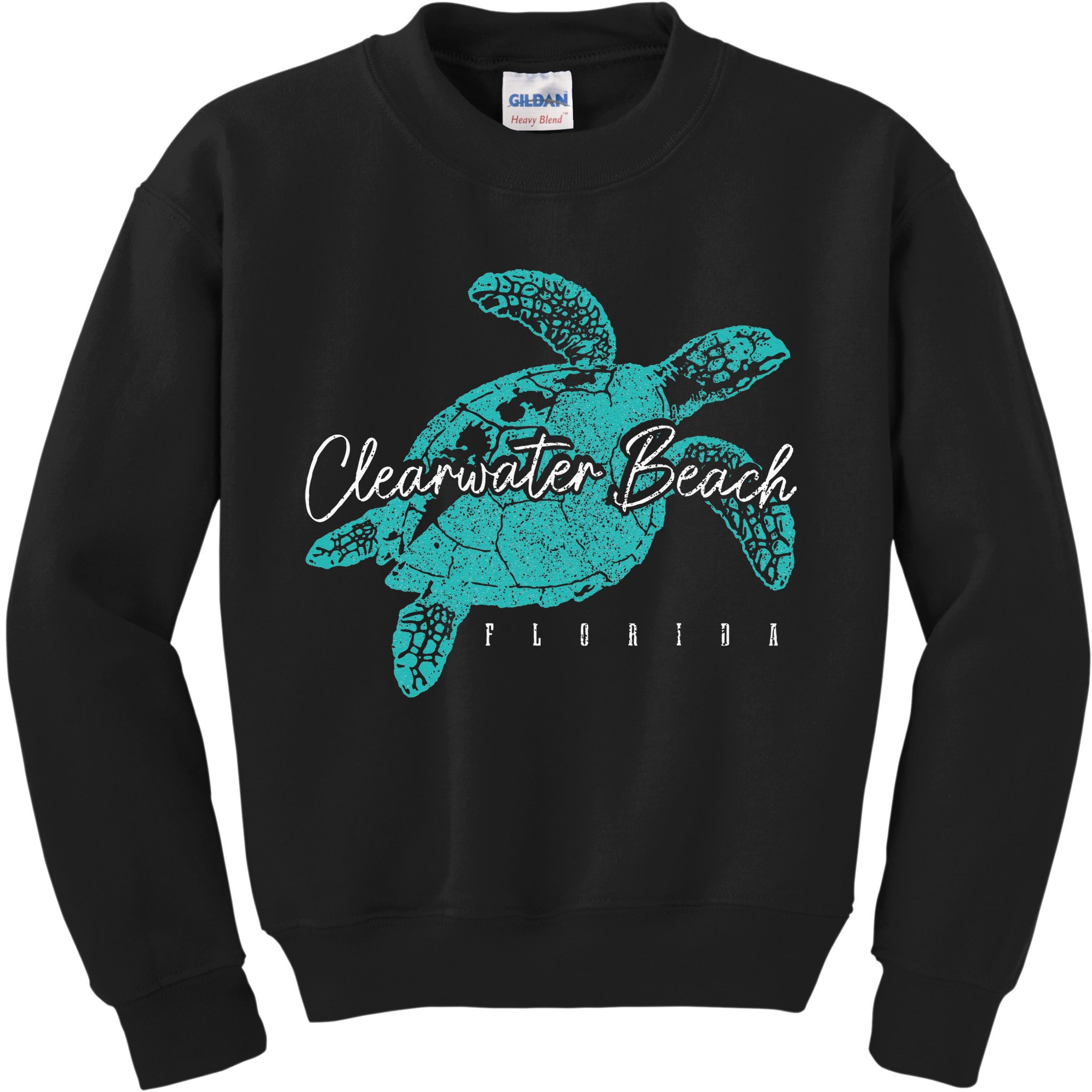 Clearwater Beach Florida FL Sea Turtle Scuba Diving Diver Kids Sweatshirt