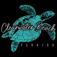 Clearwater Beach Florida FL Sea Turtle Scuba Diving Diver Zip Tote Bag