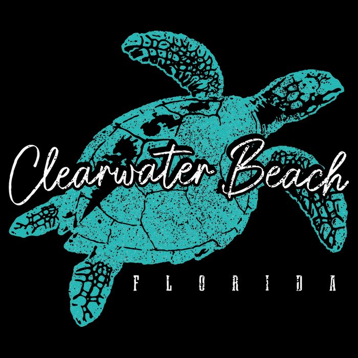 Clearwater Beach Florida FL Sea Turtle Scuba Diving Diver Zip Tote Bag