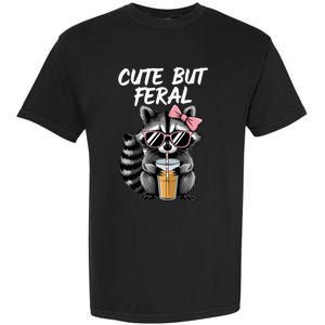 Cute But Feral Raccoon Garment-Dyed Heavyweight T-Shirt