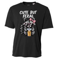 Cute But Feral Raccoon Cooling Performance Crew T-Shirt