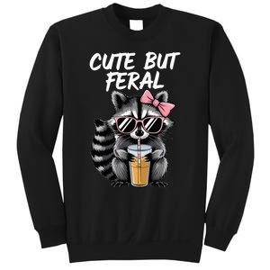 Cute But Feral Raccoon Sweatshirt