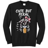 Cute But Feral Raccoon Sweatshirt