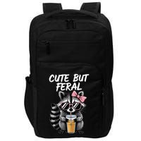 Cute But Feral Raccoon Impact Tech Backpack