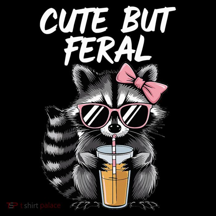 Cute But Feral Raccoon Backpack