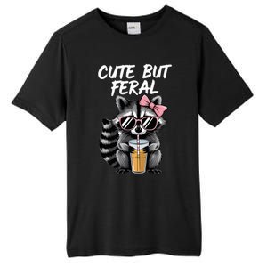 Cute But Feral Raccoon Tall Fusion ChromaSoft Performance T-Shirt