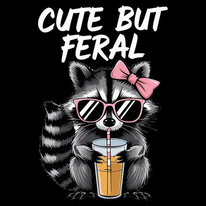 Cute But Feral Raccoon 16 in Basic Backpack