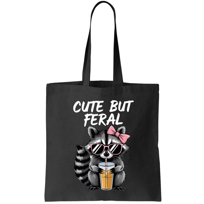 Cute But Feral Raccoon Bag