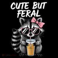Cute But Feral Raccoon Mesh Reversible Basketball Jersey Tank