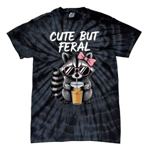 Cute But Feral Raccoon Tie-Dye T-Shirt