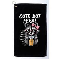 Cute But Feral Raccoon Golf Towel