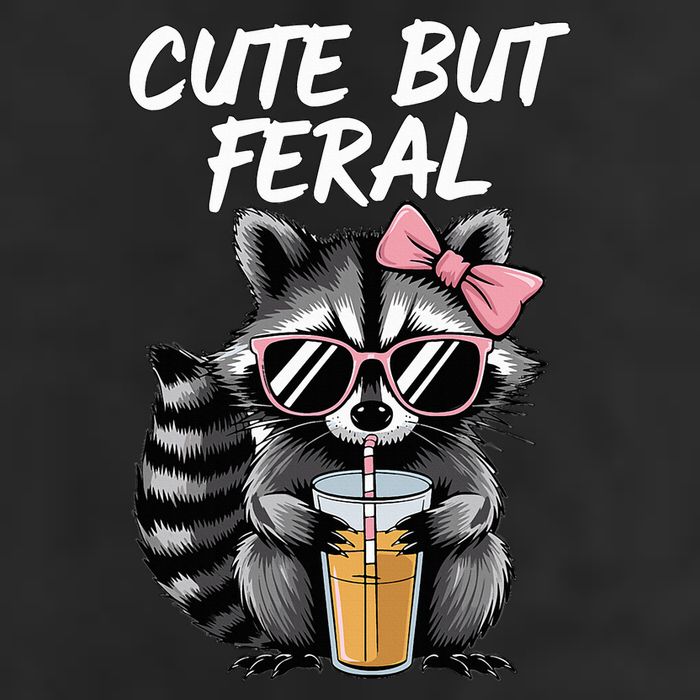 Cute But Feral Raccoon Golf Towel
