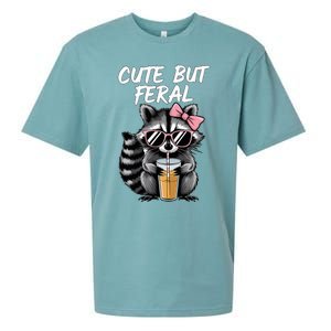 Cute But Feral Raccoon Sueded Cloud Jersey T-Shirt