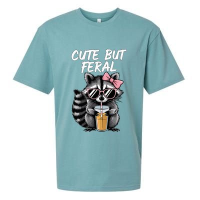 Cute But Feral Raccoon Sueded Cloud Jersey T-Shirt