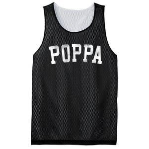 Classic Bold Font Birthday Poppa Mesh Reversible Basketball Jersey Tank