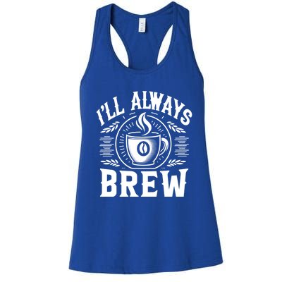 Coffee Bean Farmer Meme Quote Gift Women's Racerback Tank