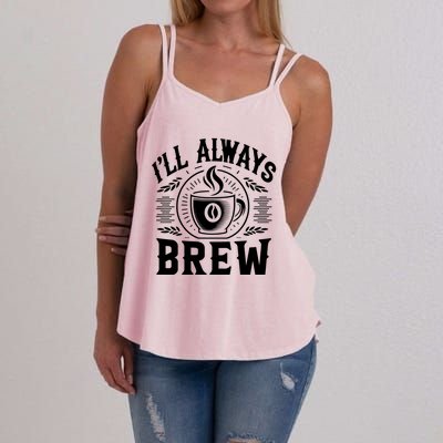 Coffee Bean Farmer Meme Quote Gift Women's Strappy Tank