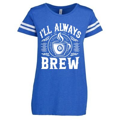 Coffee Bean Farmer Meme Quote Gift Enza Ladies Jersey Football T-Shirt