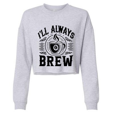 Coffee Bean Farmer Meme Quote Gift Cropped Pullover Crew