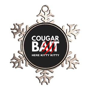 Cougar Bait Funny Halloween Costume Older Woman Younger Man Metallic Star Ornament