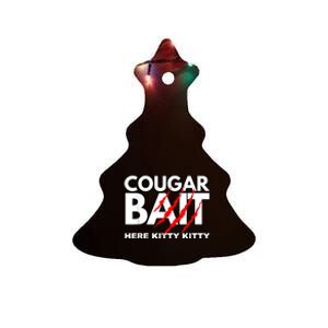 Cougar Bait Funny Halloween Costume Older Woman Younger Man Ceramic Tree Ornament