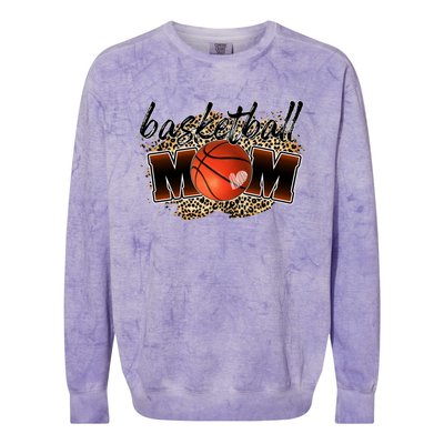 Cool Basketball For Basketball Player Mom Gift Colorblast Crewneck Sweatshirt