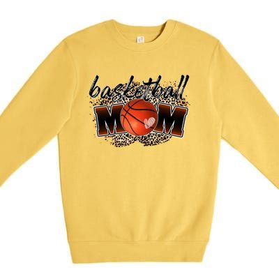 Cool Basketball For Basketball Player Mom Gift Premium Crewneck Sweatshirt