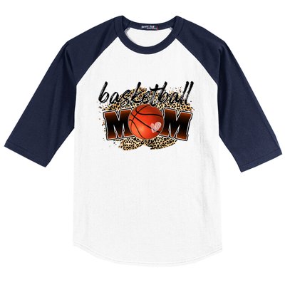 Cool Basketball For Basketball Player Mom Gift Baseball Sleeve Shirt