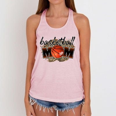 Cool Basketball For Basketball Player Mom Gift Women's Knotted Racerback Tank