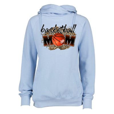 Cool Basketball For Basketball Player Mom Gift Womens Funnel Neck Pullover Hood