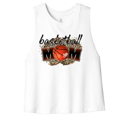 Cool Basketball For Basketball Player Mom Gift Women's Racerback Cropped Tank