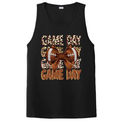 Coquette Bow Football Season Game Day Gift PosiCharge Competitor Tank