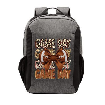 Coquette Bow Football Season Game Day Gift Vector Backpack