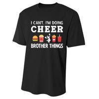 Cheer Bro Funny Cheerleading Brother Of A Cheerleader Performance Sprint T-Shirt