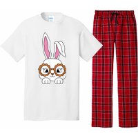 Cute Bunny Face Tie Dye Glasses Easter Day Girl Wo Teens Pajama Set