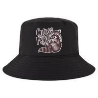 Cute But Feral Funny Raccoon Memes Coffee Raccoon Opossum Cool Comfort Performance Bucket Hat
