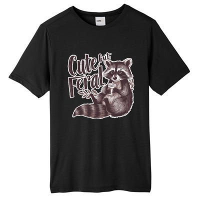 Cute But Feral Funny Raccoon Memes Coffee Raccoon Opossum Tall Fusion ChromaSoft Performance T-Shirt