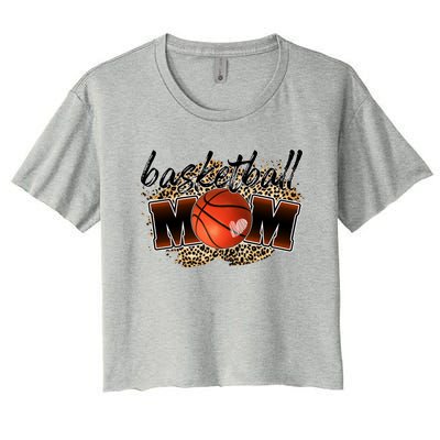 Cool Basketball For Basketball Player Mom Cute Gift Women's Crop Top Tee