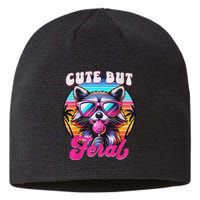 Cute But Feral Funny Trash Panda Sustainable Beanie