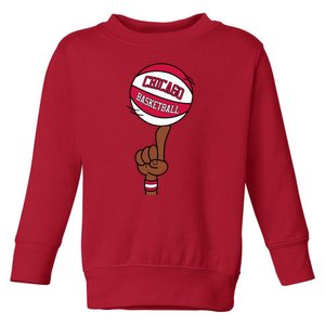 Chicago Basketball Finger Spin Toddler Sweatshirt