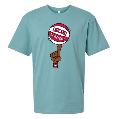 Chicago Basketball Finger Spin Sueded Cloud Jersey T-Shirt