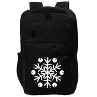 Christmas Bowling Funny Gift Winter Snowflake Meaningful Gift Impact Tech Backpack