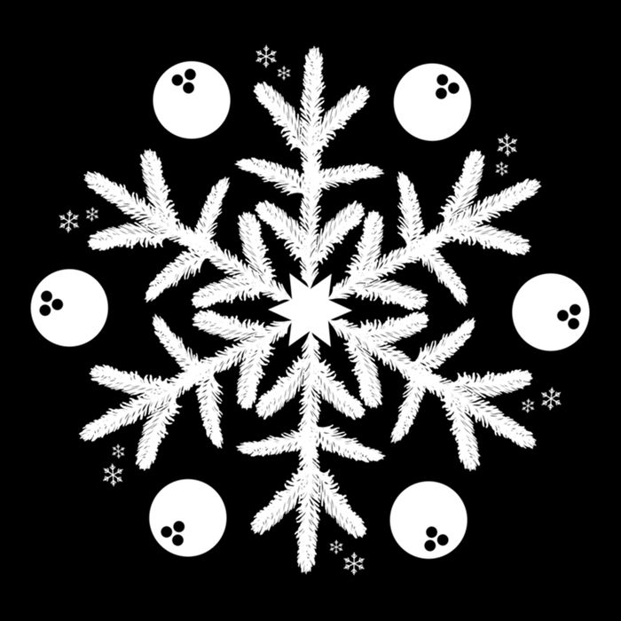 Christmas Bowling Funny Gift Winter Snowflake Meaningful Gift Impact Tech Backpack