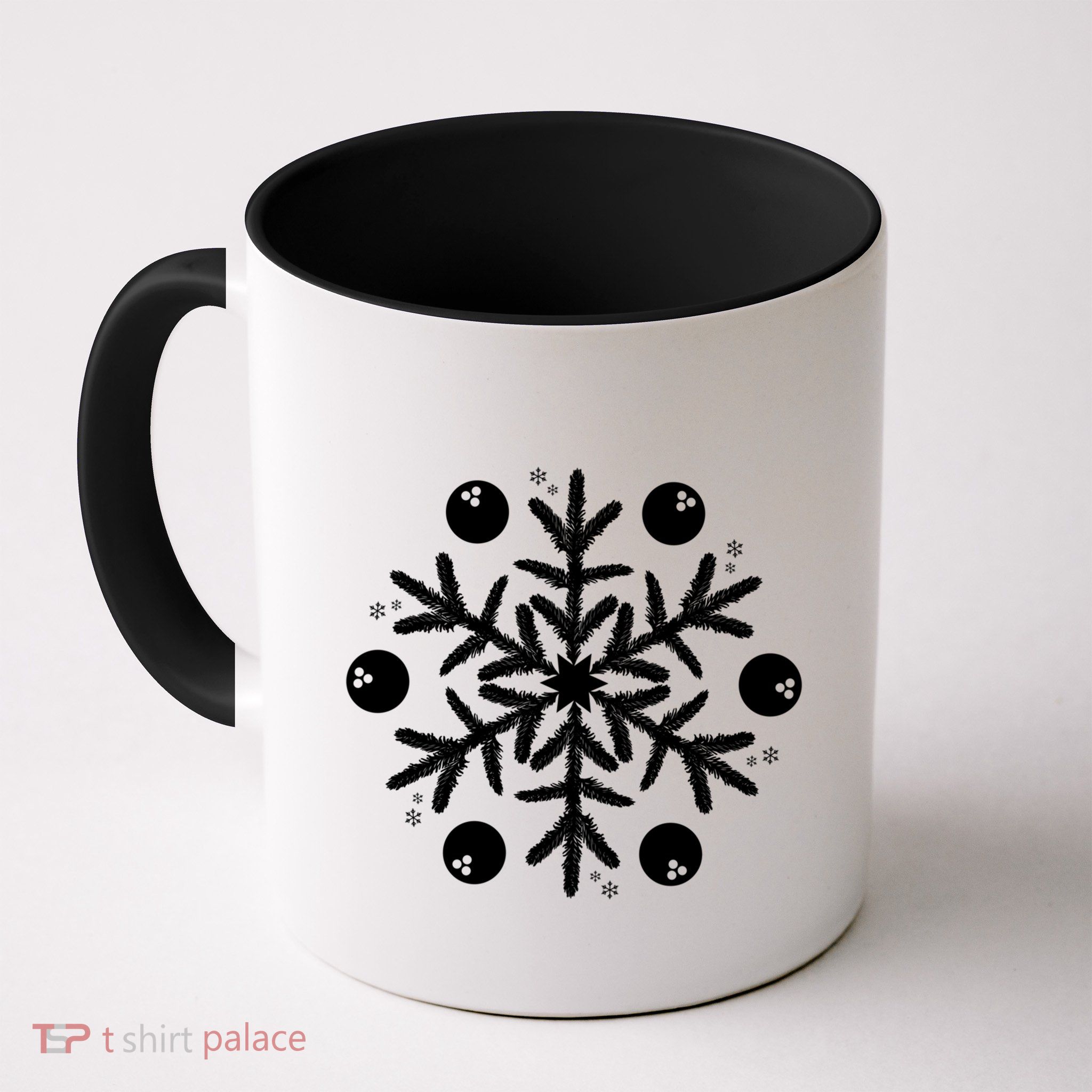 Christmas Bowling Funny Gift Winter Snowflake Meaningful Gift Mug