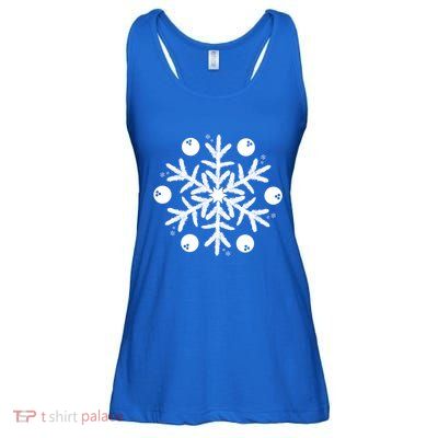 Christmas Bowling Funny Gift Winter Snowflake Meaningful Gift Ladies Essential Flowy Tank