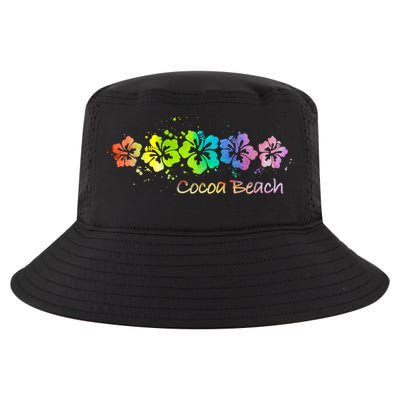 Cocoa Beach, Florida Watercolor Beach & Surf Cool Comfort Performance Bucket Hat