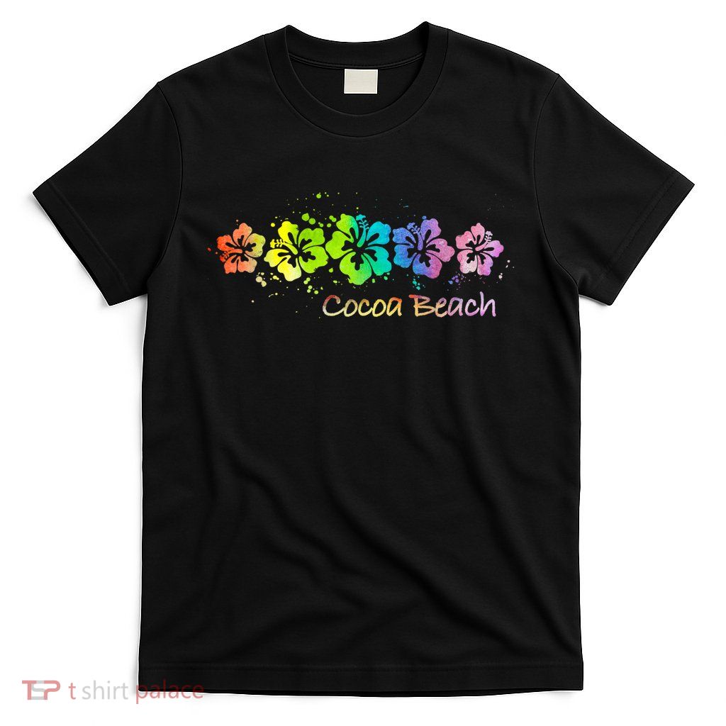 Cocoa Beach, Florida Watercolor Beach & Surf T-Shirt