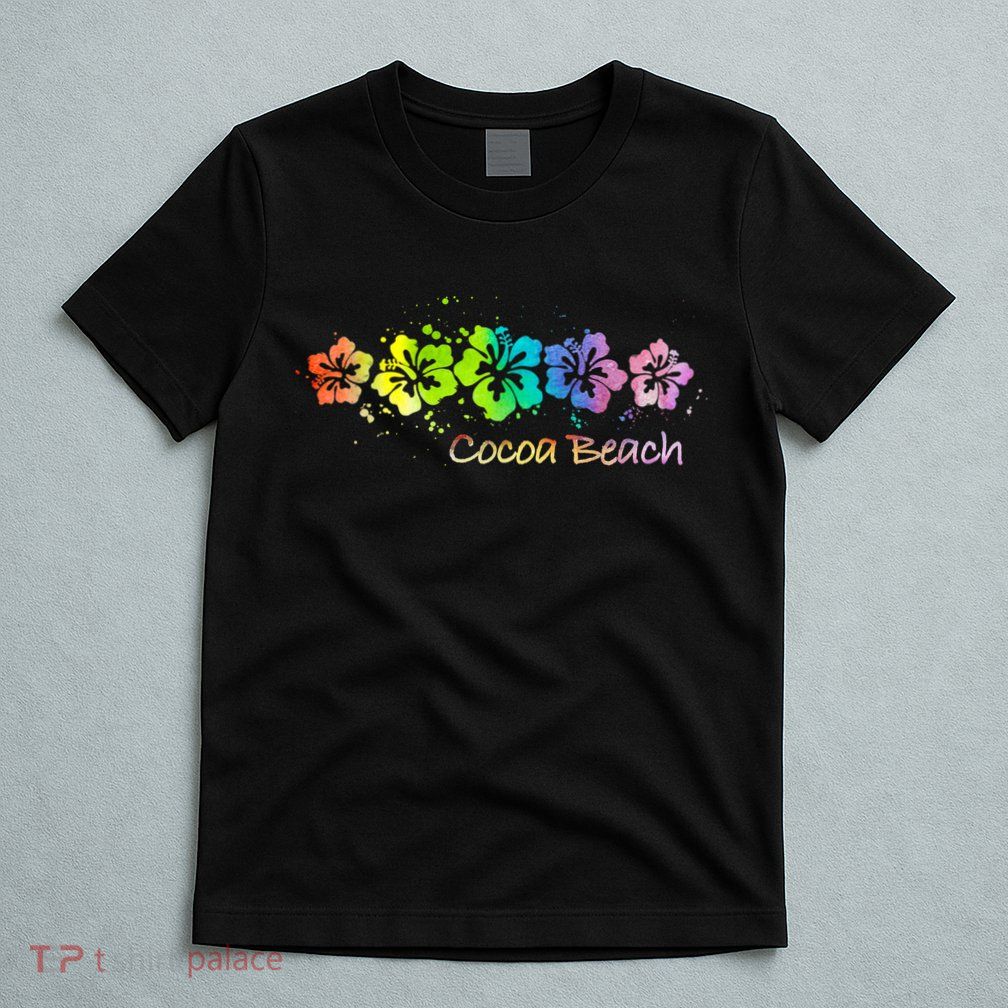 Cocoa Beach, Florida Watercolor Beach & Surf T-Shirt